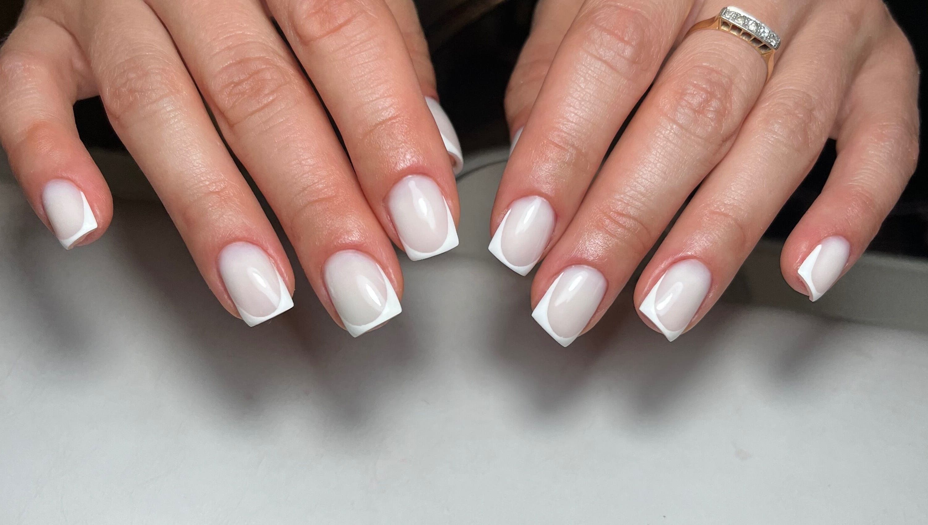 French manicured nails at Classy Nails & Brows, Celbridge, County Kildare, IE.