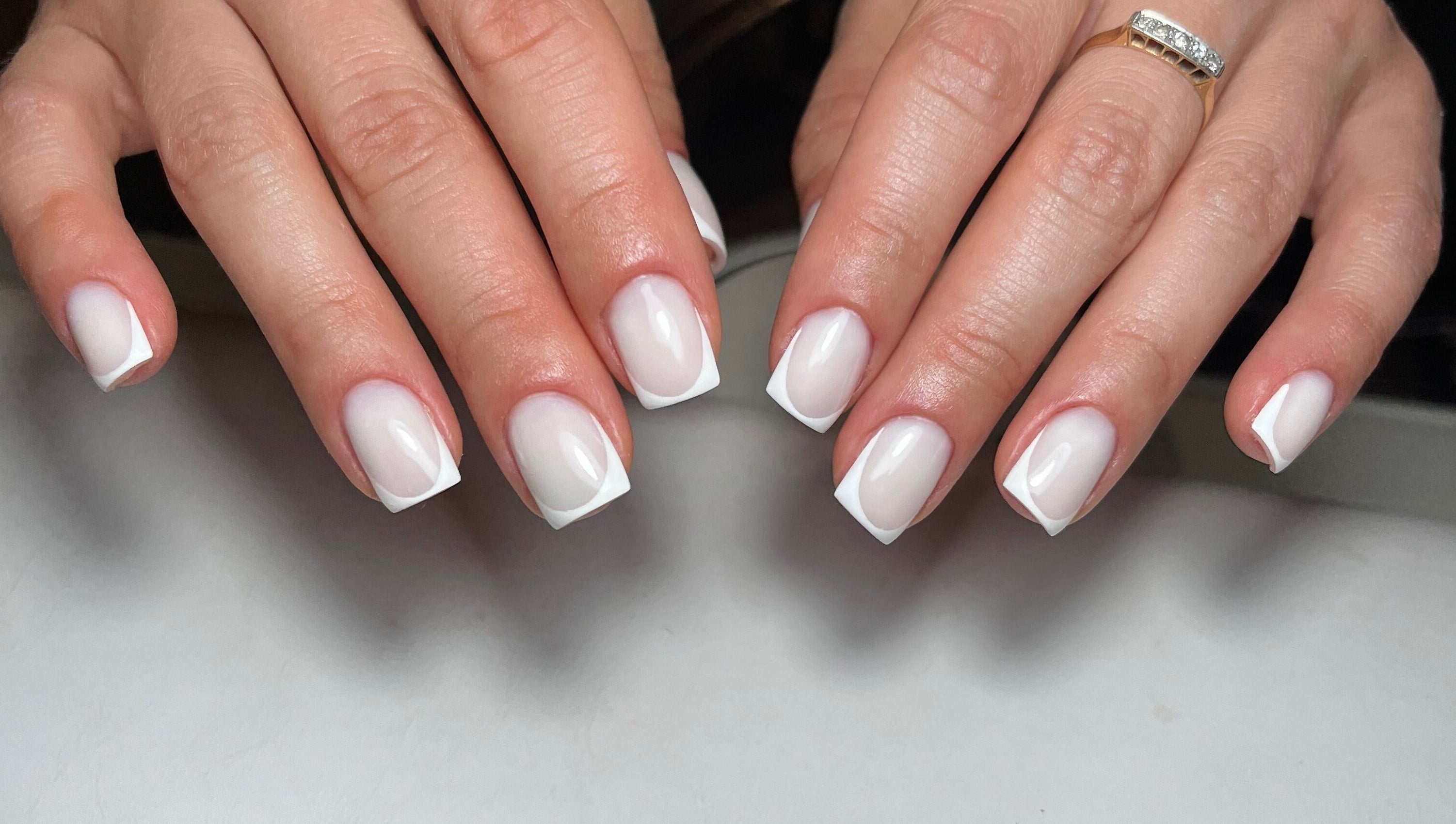 French manicured nails at Classy Nails & Brows, Celbridge, County Kildare, IE.