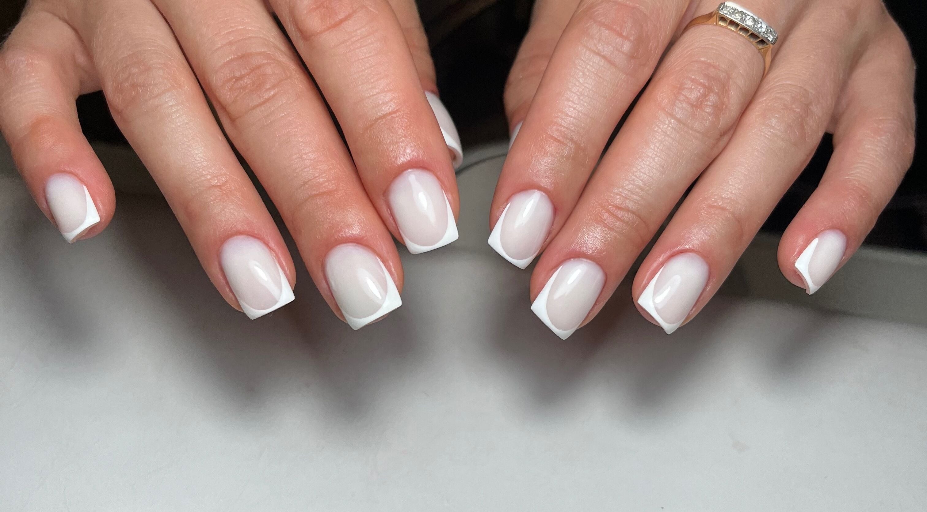 French manicured nails at Classy Nails & Brows, Celbridge, County Kildare, IE.