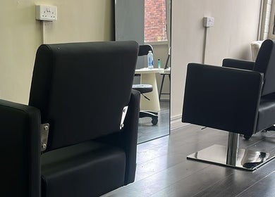 Modern styling chairs at The Beauty Lab North East South Shields, South Shields, England, GB.
