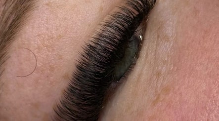 Close-up of elegant lash extensions at The Lash Lounge By Mollie Ltd in Rochester, GB.