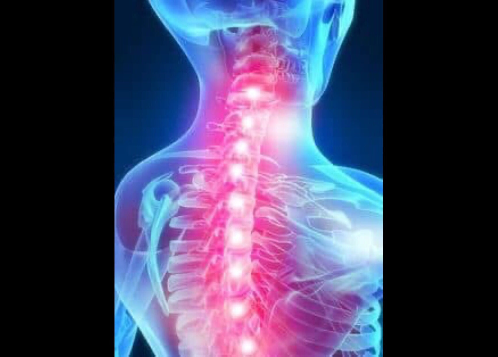 Illustration of a glowing spine at Brian Spagnoletti, New York, New York, US.