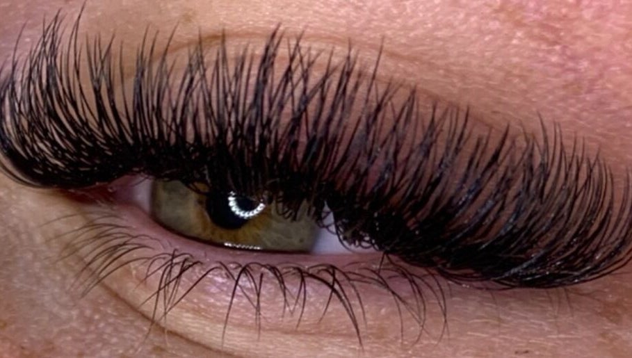 Close-up of expertly styled lashes at BeautyLaine, Bexleyheath, England, GB. Perfect for enhancing eye beauty.