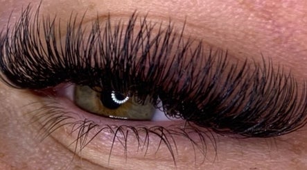 Close-up of expertly styled lashes at BeautyLaine, Bexleyheath, England, GB. Perfect for enhancing eye beauty.