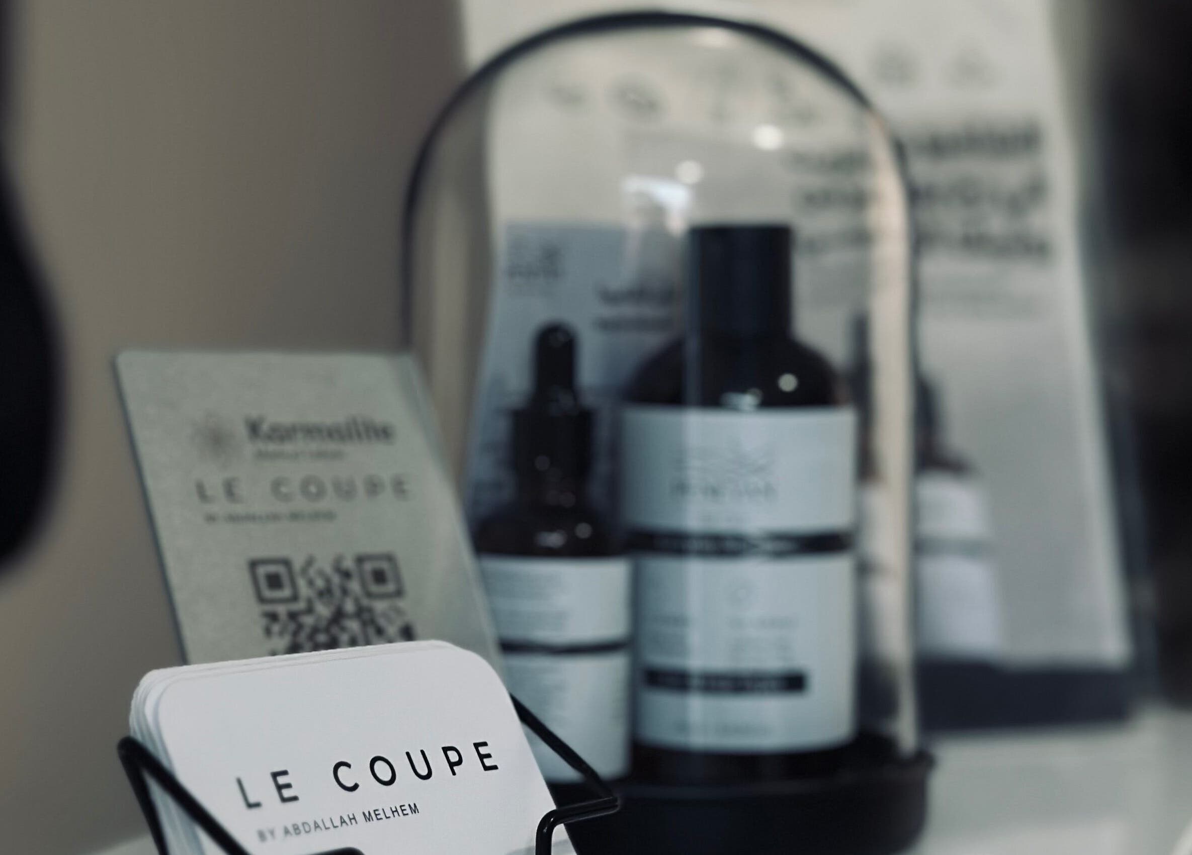 Le Coupe - لي كوب product display with cards and bottles, Amman, Amman Governorate, JO.