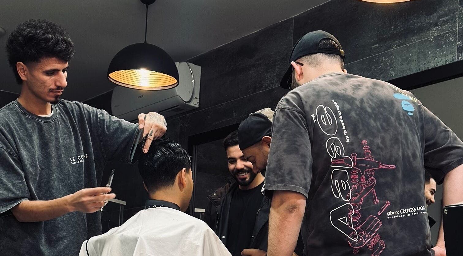 Stylish haircut session at Le Coupe - لي كوب, Amman, Amman Governorate, JO with attentive barbers.