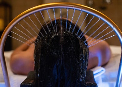 Relaxing water massage at Aria Nail, Massage & Head Spa in Fairfax, Virginia, US, offering ultimate tranquility.
