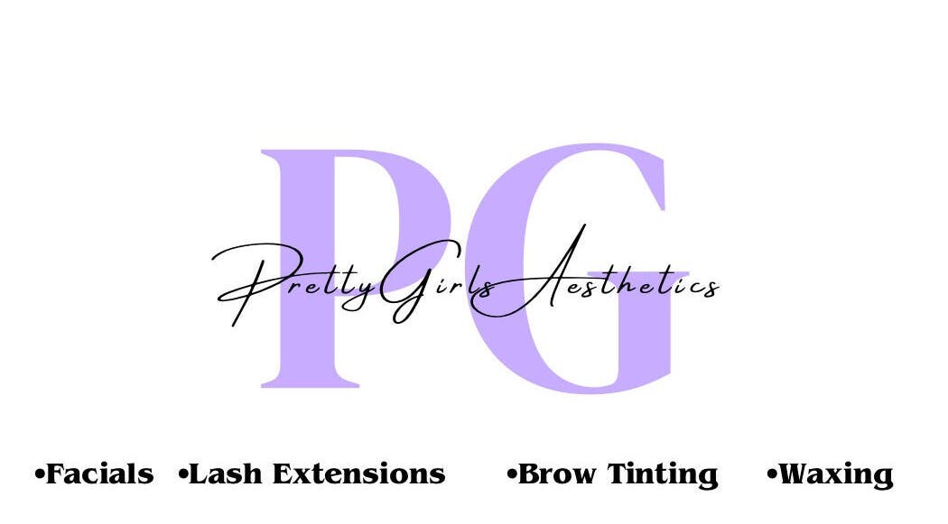 Pretty Girls Aesthetics logo highlighting services in Buffalo, NY, US.