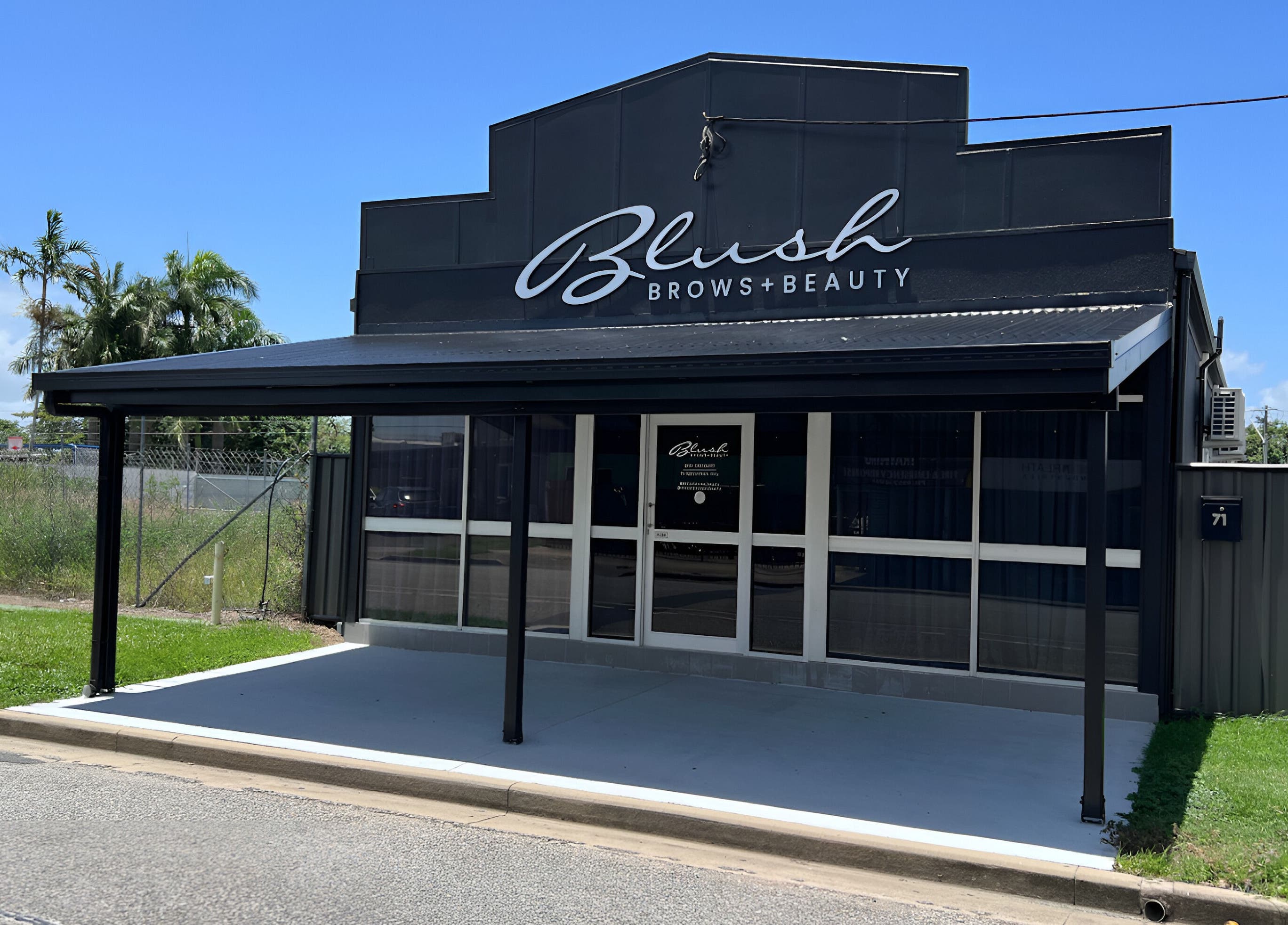 Front view of Blush Brows and Beauty in North Mackay, Queensland, AU with modern exterior design.