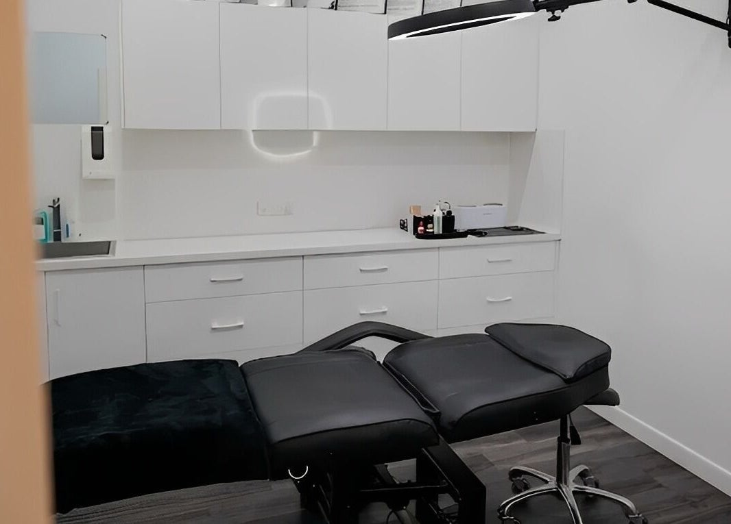 Modern treatment room at Blush Brows + Beauty & Tattoo Removal Mackay, North Mackay, Queensland, AU.