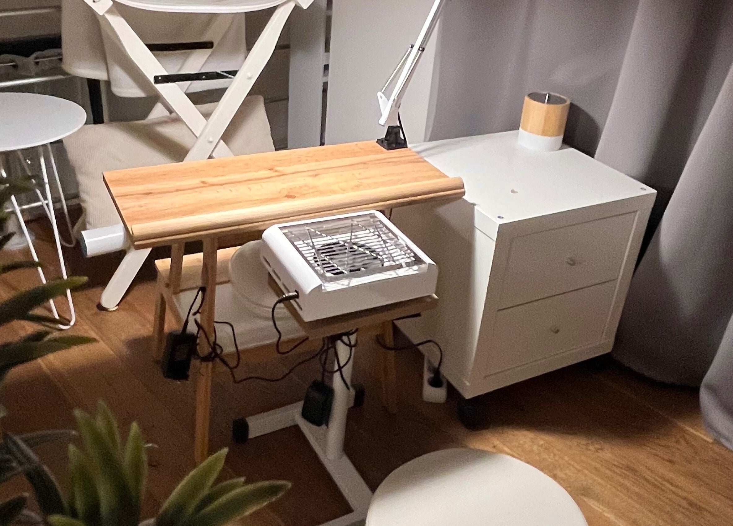 Salon moderne à La belle griffe, Craponne, Auvergne-rhône-alpes, FR, avec mobilier élégant et plante verte.