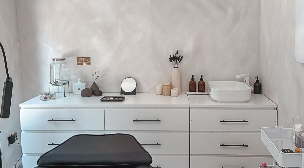 Elegant treatment space at Refined Beauty Studio in Stourbridge, England, GB with modern decor.