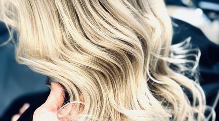 Blonde hair styled at April’s Hair Artistry And Hair Extension Studio, Campbelltown, New South Wales, AU.
