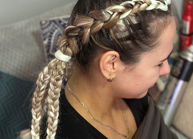 Stylish braid at April’s Hair Artistry And Hair Extension Studio, Campbelltown, New South Wales, AU.
