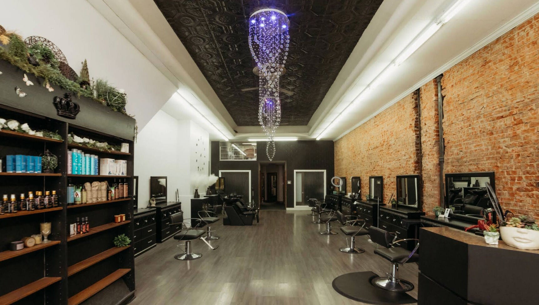 Elegant interior of Emmah at Transcendence Salon & Spa in Columbus, Nebraska, US with stylish decor.