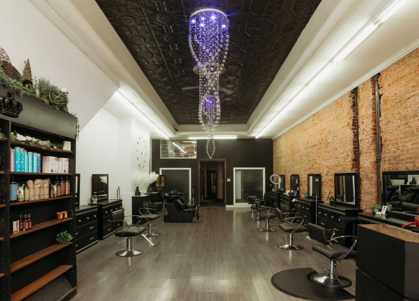 Elegant interior of Emmah at Transcendence Salon & Spa in Columbus, Nebraska, US with stylish decor.