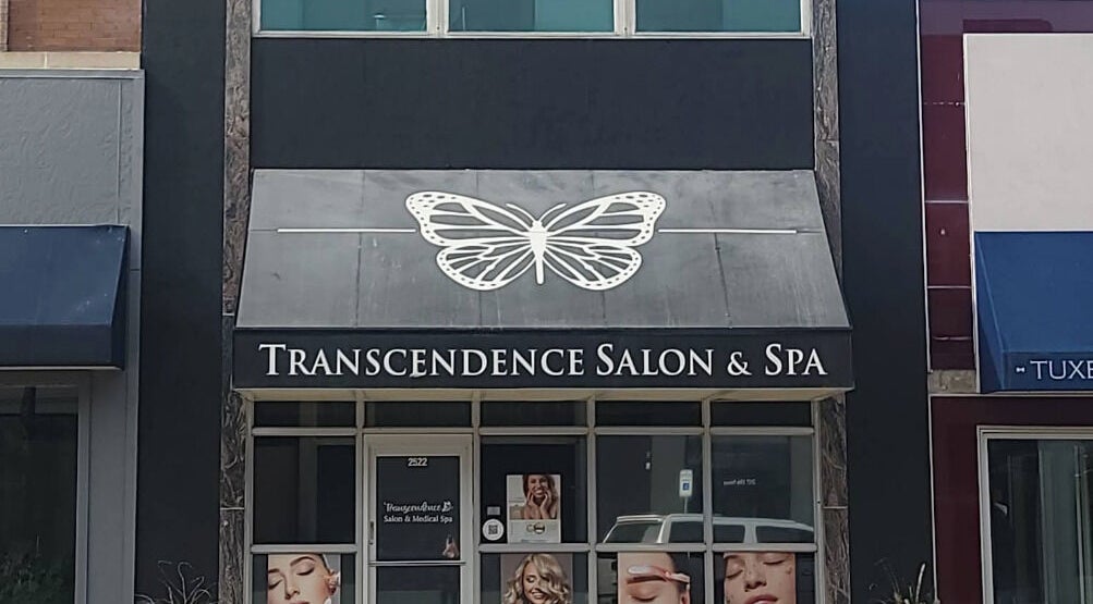 Front view of Emmah at Transcendence Salon & Spa in Columbus, Nebraska, US, featuring elegant facade.