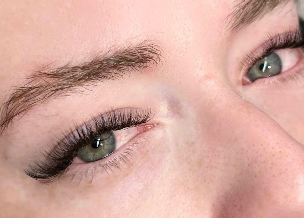 Close-up of enhanced lashes at Alpha Lash & Brow, St Leonards, New South Wales, AU for a lush look.