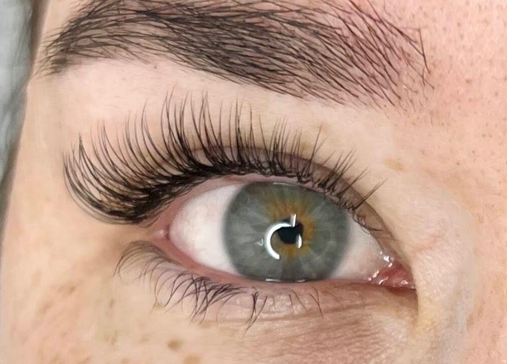 Close-up of eyelash extensions at Alpha Lash & Brow, St Leonards, New South Wales, AU enhancing natural beauty.