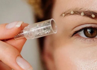 Close-up of eyebrow treatment at Perfect Beauty Setubal, Setúbal, Setúbal, PT.