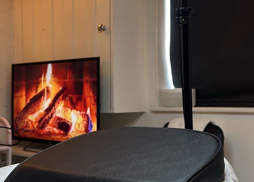 BBH SKIN spa ambiance with a warm fireplace in Brent Pelham, England, GB.