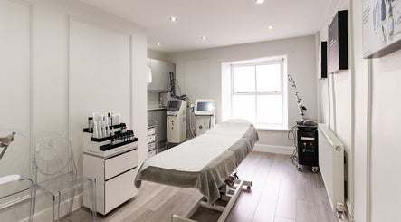 Serene treatment room at Flawless Body - Skin : Body : Laser : Aesthetics in Stamford, England, GB.
