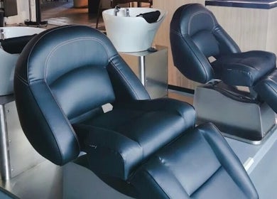 Comfortable salon chairs at Van Coiffeur Hair Studio in Malacca, Malacca, MY offer relaxation.