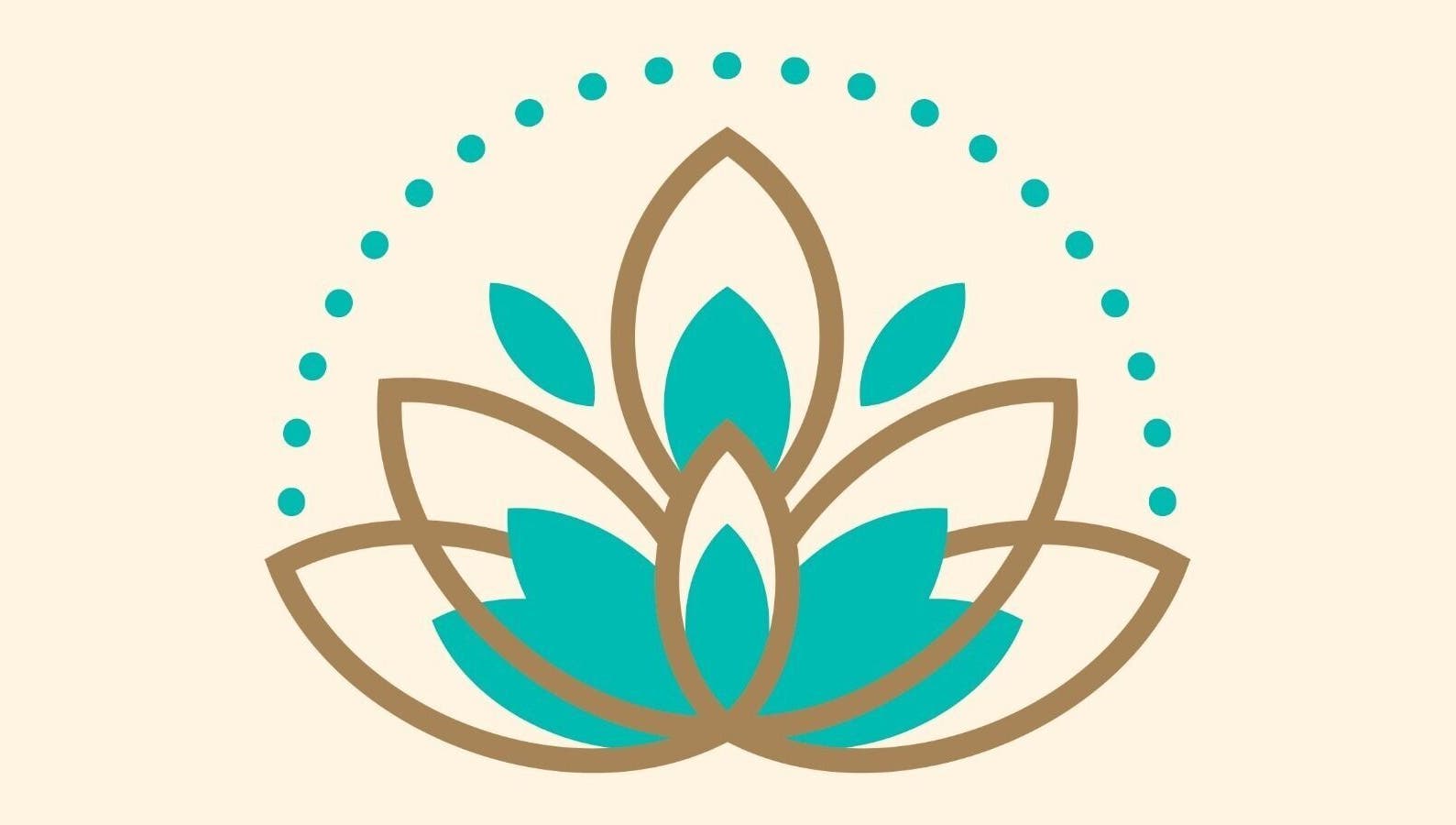 Logotipo de flor turquesa de Carolina G Marinkovic en Candeleda, Castilla Y León, ES.