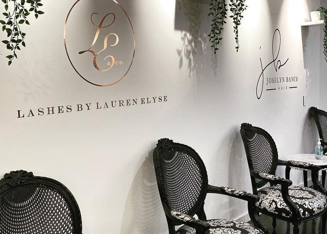 Lauren Elyse & Co reception area in Woolooware, New South Wales, AU with elegant seating.