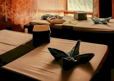 Massage beds at Essa Spa & Nails, Lapu-lapu City, Central Visayas, PH, offering tranquil relaxation.
