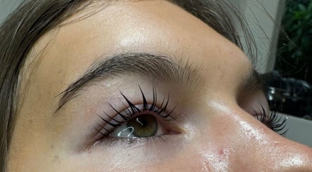 Close-up of expertly done lashes at Beautitude in Clitheroe, England, GB, showcasing skilled beauty care.