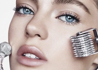 Close-up of facial beauty treatment at Bare Ink Beauty, Mount Austin, New South Wales, AU.