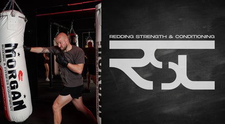 Man practicing boxing at Redding Strength & Conditioning, Albion Park Rail, New South Wales, AU.