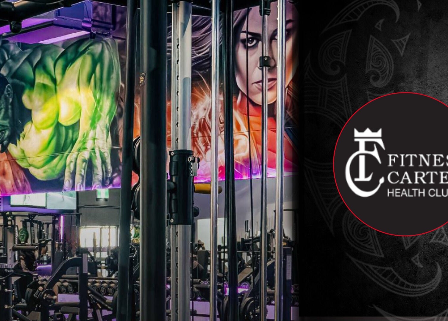 Colorful mural at RED LAPEL - Strength & Conditioning, Albion Park Rail, New South Wales, AU gym interior.