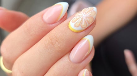 Detailed floral nail art at Daniella Nail Studio, Randburg, Gauteng, ZA offers exquisite manicure designs.