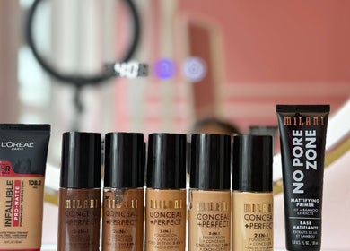 Makeup essentials on display at Lyn Beauty & Co., Dublin, County Dublin, IE.