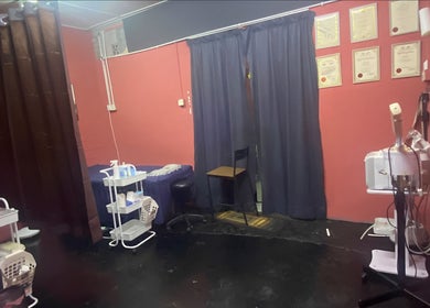 Welcoming treatment room at NJ Beauty Salon & Spa Muslimah, Pengkalan Chepa, Kelantan, MY showcasing soothing decor.