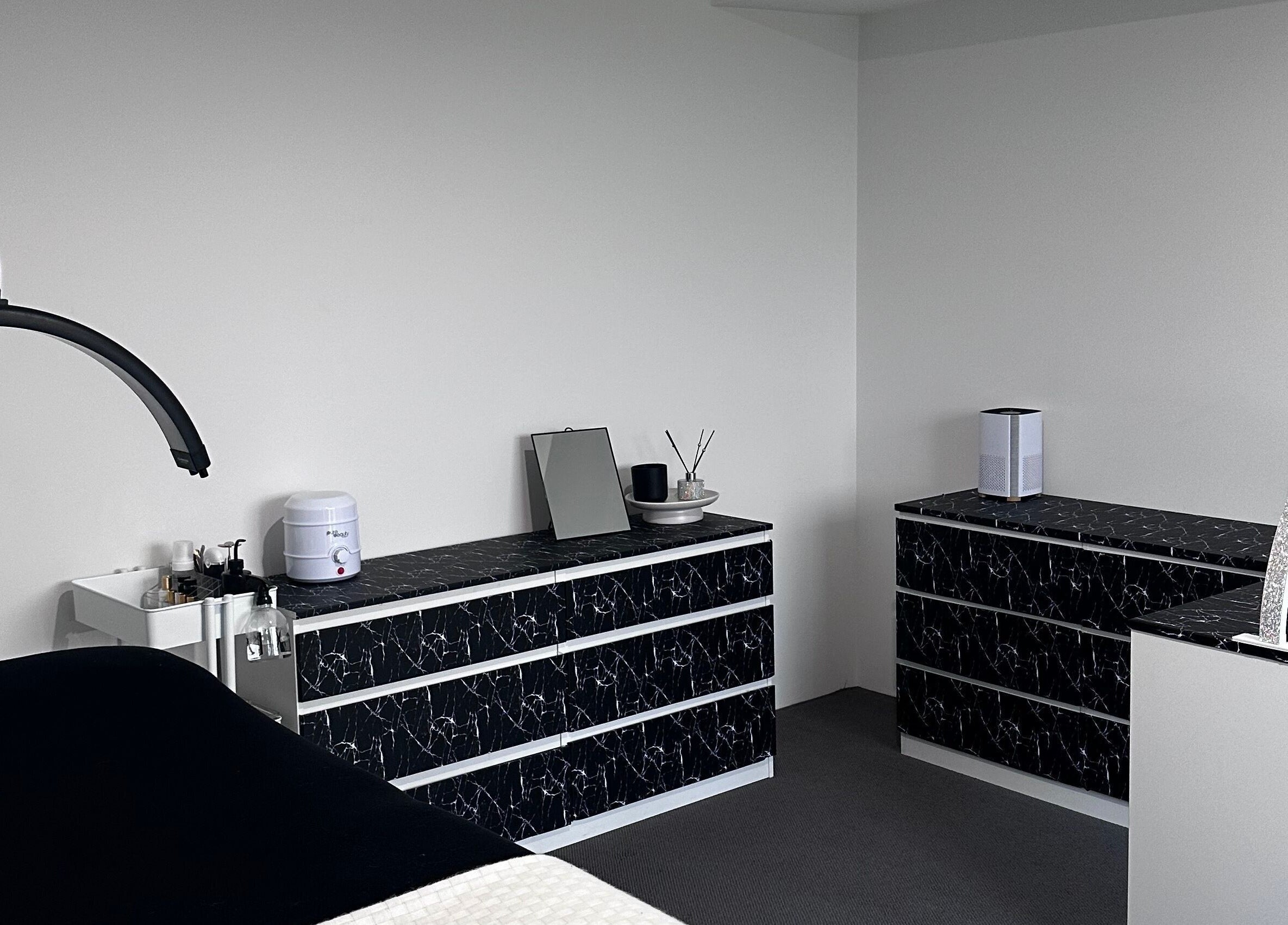 Chic beauty treatment room at BeautifyMePerth in Two Rocks, Western Australia, AU with modern decor.