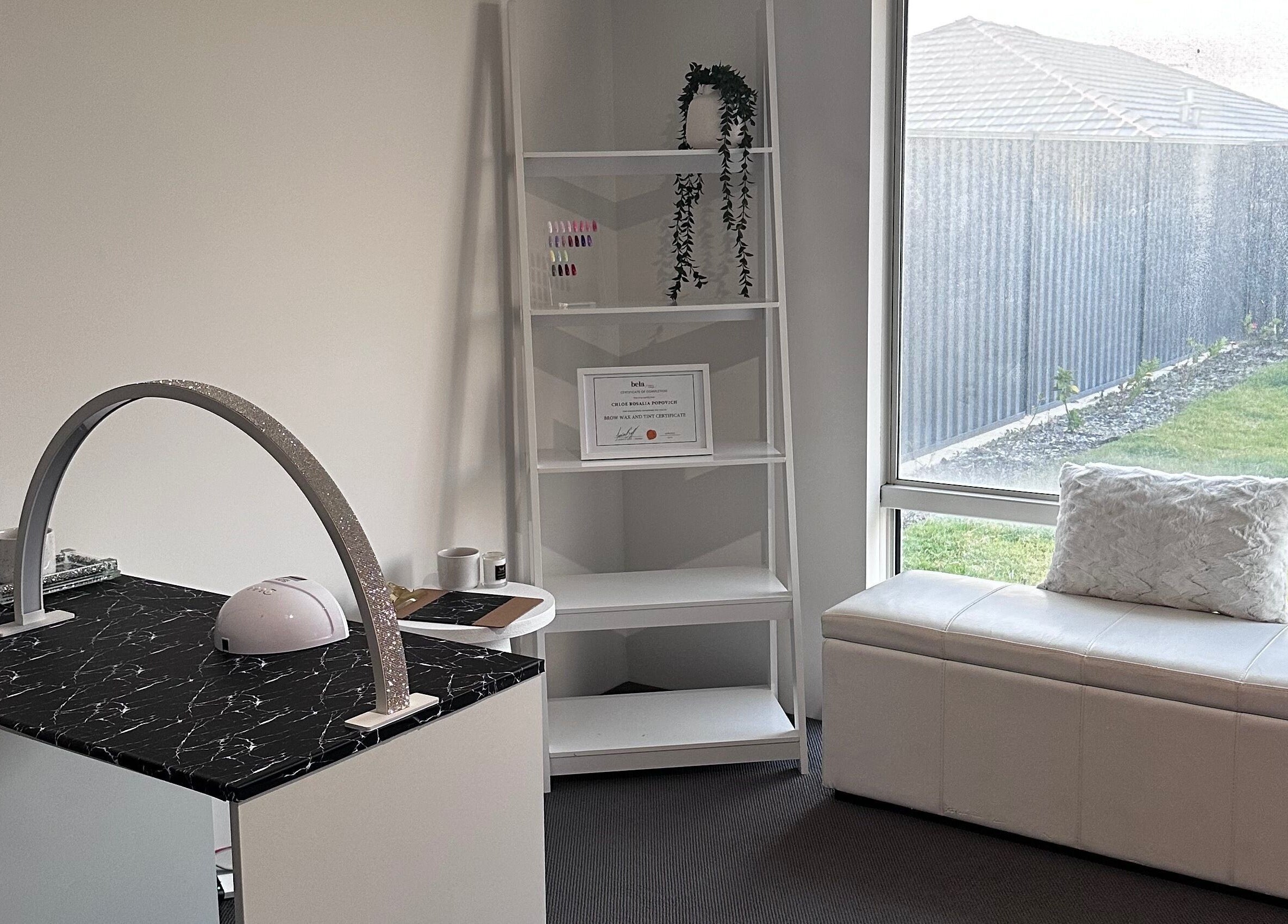 Cozy seating corner at BeautifyMePerth, Two Rocks, Western Australia, AU offering a tranquil wellness environment.