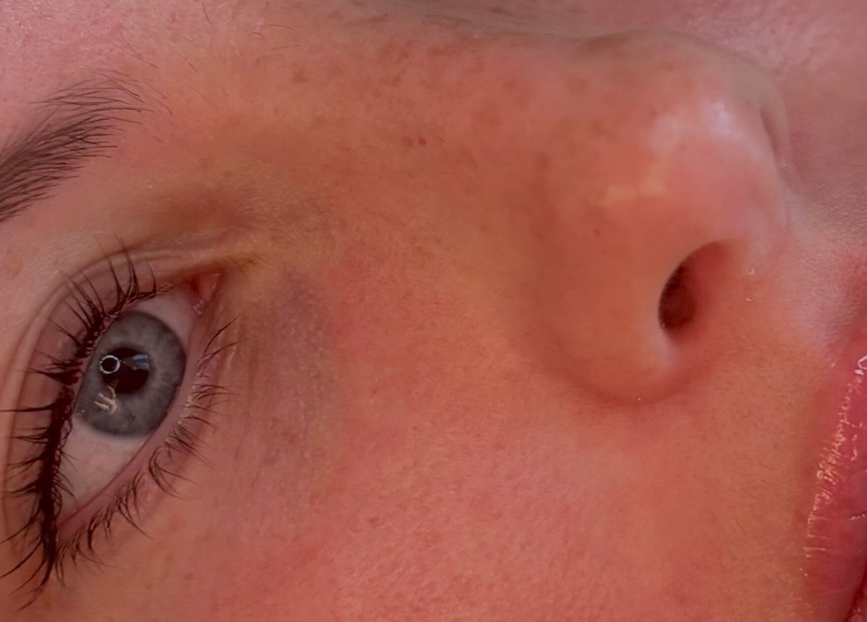 Close-up of a relaxed face with natural beauty at So Gel, Kesgrave, England, GB offering wellness services.