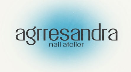 Agrresandranailatelier logo on soothing blue background in Sofia, Sofia City Province, BG.