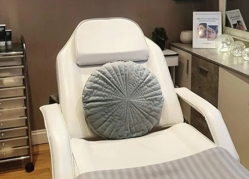 Luxurious treatment chair at Face Spa, Pill, England, GB, offering premium beauty services.