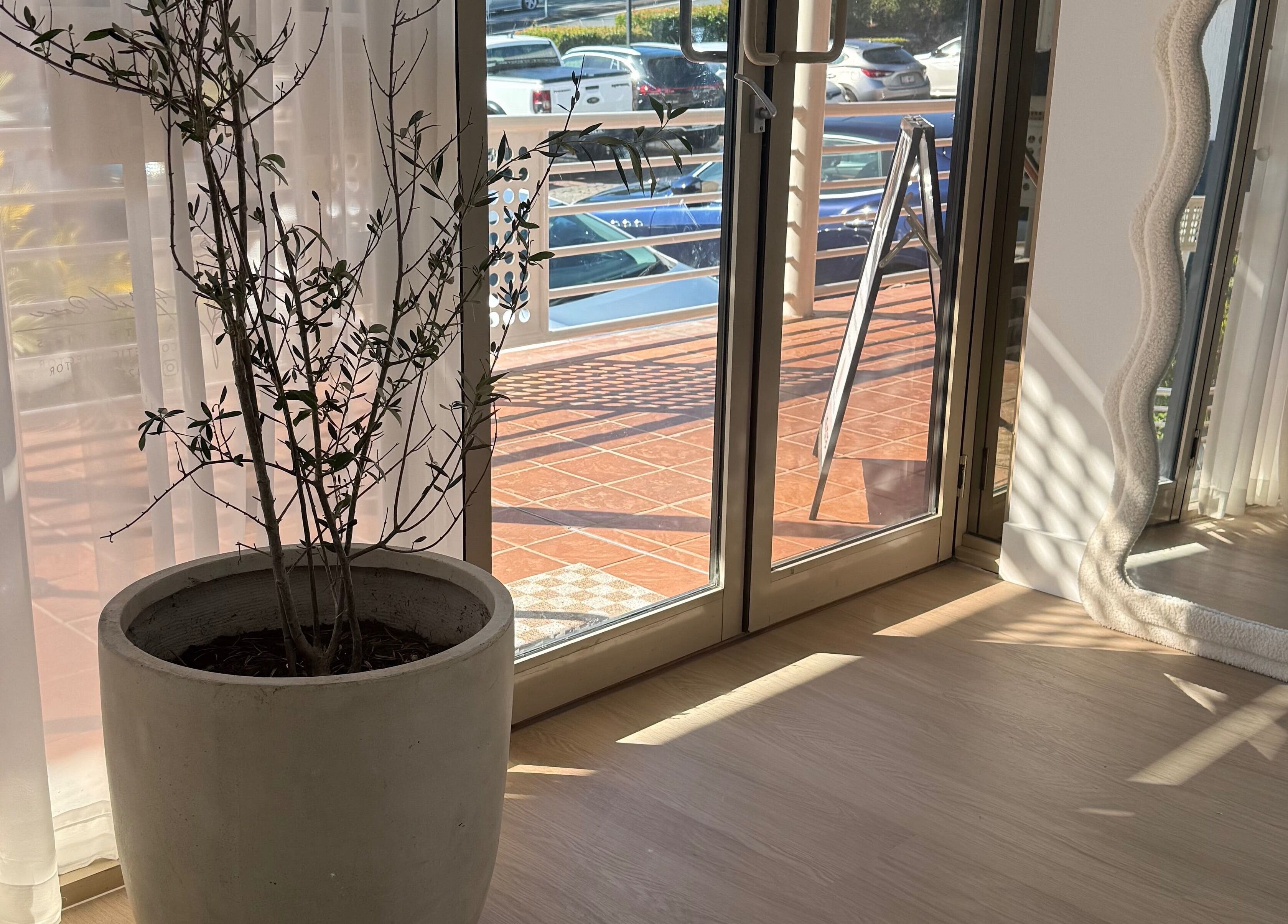 Sunlit interior at The House of Lashes Beauty Bar, Robina, Queensland, AU with elegant decor.