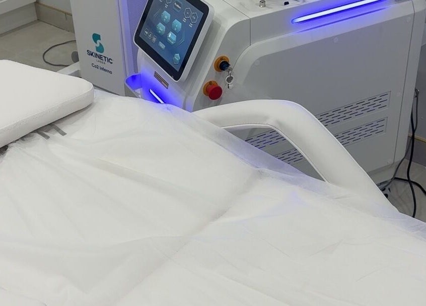 Laser treatment room at Studio Skinthetics, Kalkallo, Victoria, AU with cutting-edge equipment.