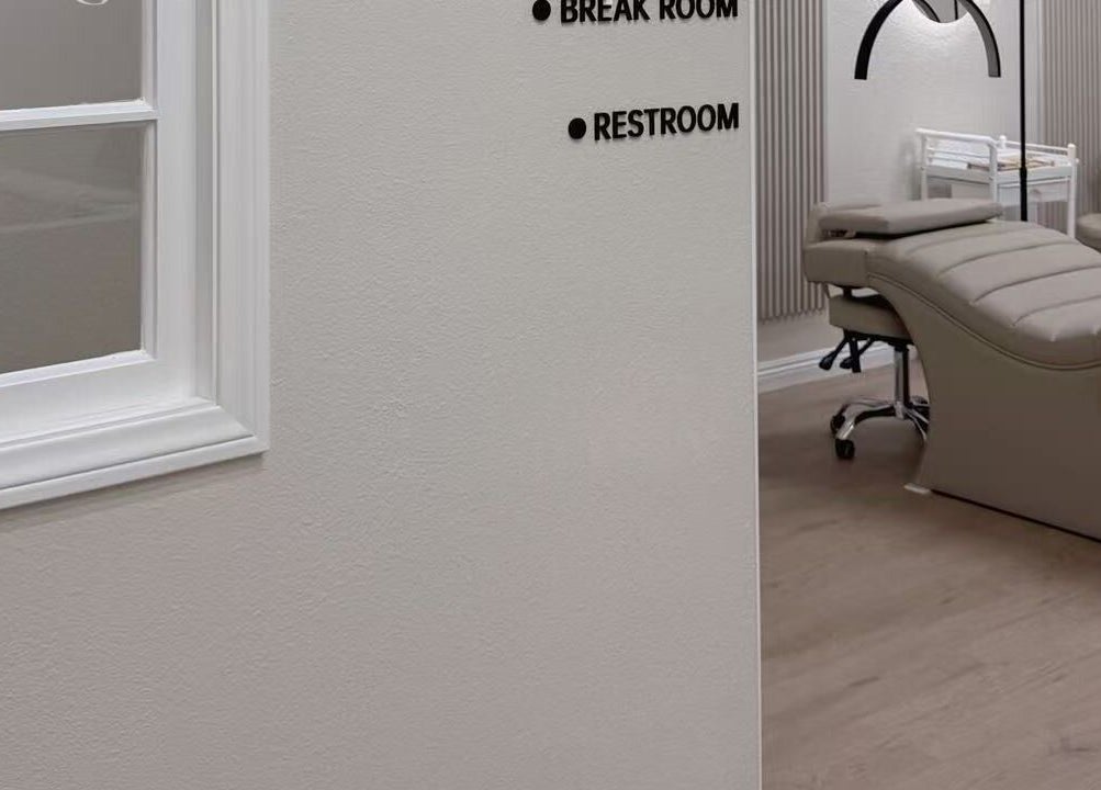 Calm treatment room at Queena Lash - Upland, featuring comfortable beds in Upland, California, US.