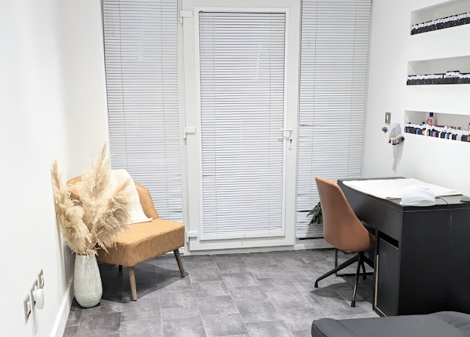 Bright and inviting workspace at BrowHouse, Hollingwood, England, GB with modern furnishings and natural light.