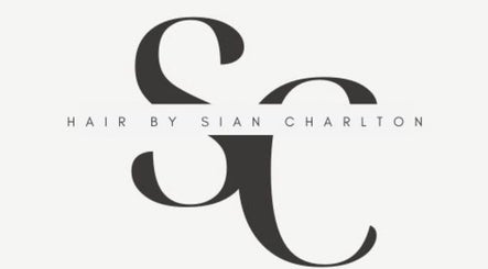 Logo of Hair by Sian Charlton, Cardiff, Wales, GB. Stylish initials SC on a white background.