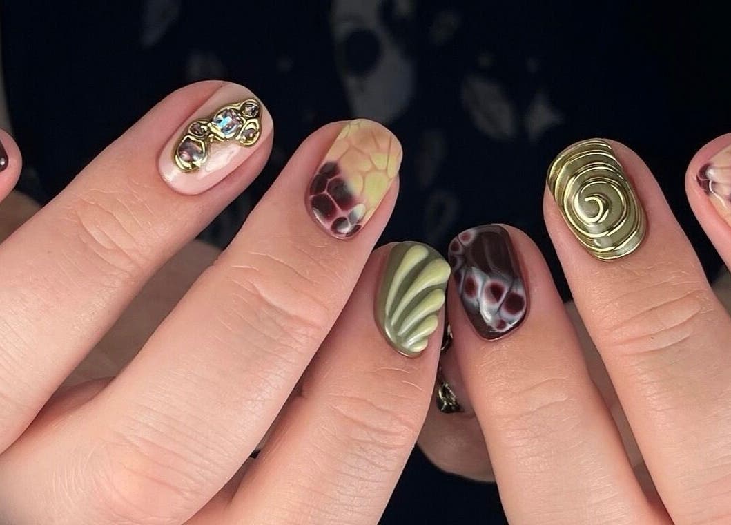 Intricate nail designs by Painted By Lauryn in Hayes, England, GB showcase unique artistry.
