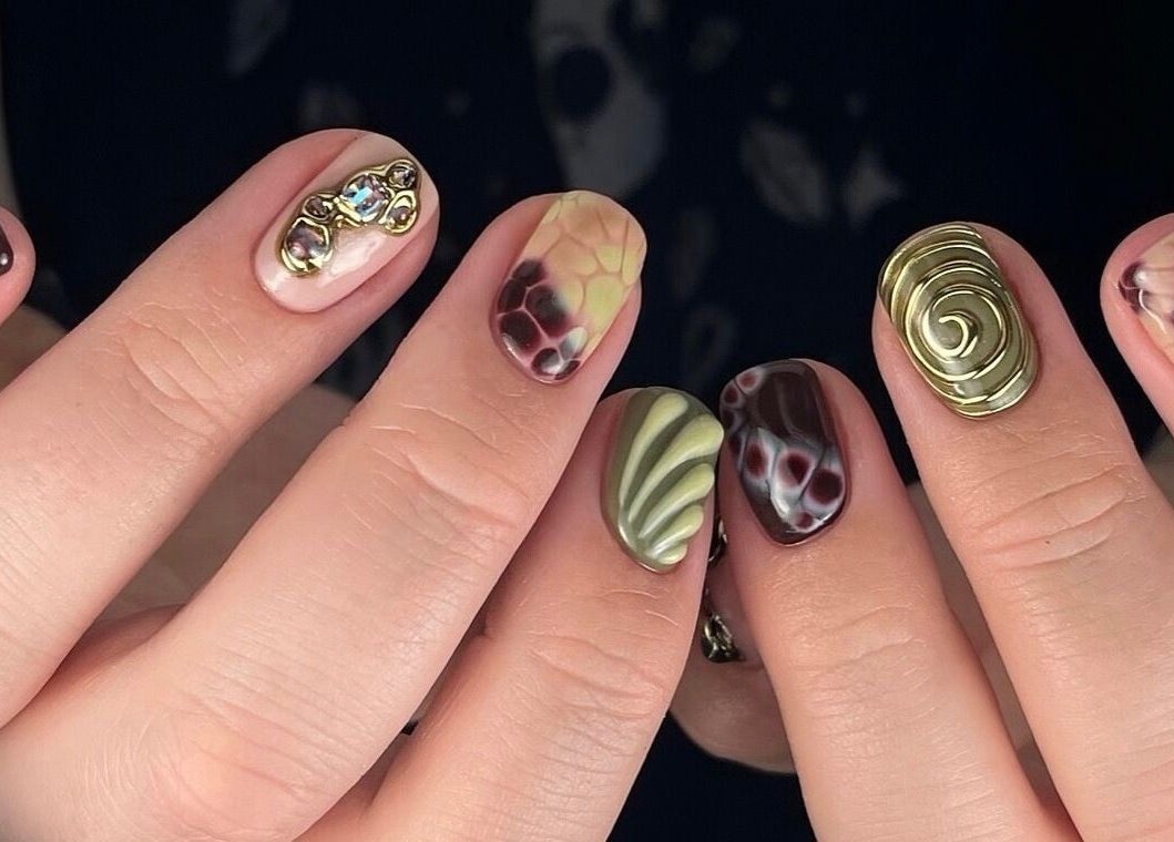 Intricate nail designs by Painted By Lauryn in Hayes, England, GB showcase unique artistry.