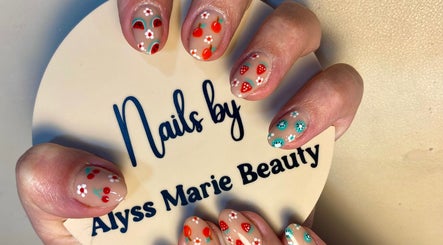 Vibrant fruit nail art by Alyss Marie Beauty in Wombwell, England, GB, showcasing creative manicure designs.